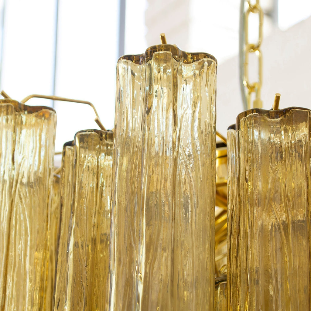 Aurora Chandelier Glass Tube Layered Luxury