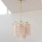 Aurora Chandelier Glass Tube Layered Luxury