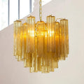 Aurora Chandelier Glass Tube Layered Luxury