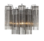 Aurora Wall Light Tronchi Glass Tube Tiered Amber Modern