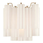 Aurora Wall Light Tronchi Glass Tube Tiered Amber Modern