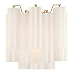 Aurora Wall Light Tronchi Glass Tube Tiered Amber Modern