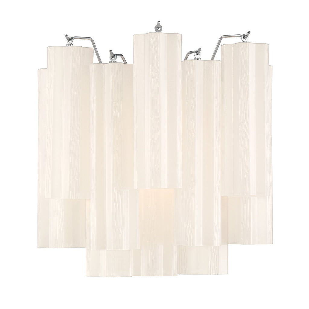 Aurora Wall Light Tronchi Glass Tube Tiered Amber Modern