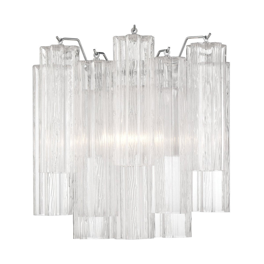 Aurora Wall Light Tronchi Glass Tube Tiered Amber Modern