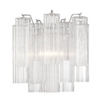 Aurora Wall Light Tronchi Glass Tube Tiered Amber Modern