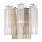 Aurora Wall Light Tronchi Glass Tube Tiered Amber Modern