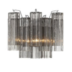 Aurora Wall Light Tronchi Glass Tube Tiered Amber Modern