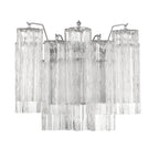Aurora Wall Light Tronchi Glass Tube Tiered Amber Modern