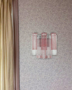 Aurora Wall Light Tronchi Glass Tube Tiered Amber Modern