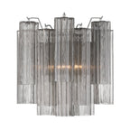 Aurora Wall Light Tronchi Glass Tube Tiered Amber Modern