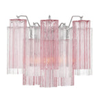 Aurora Wall Light Tronchi Glass Tube Tiered Amber Modern