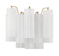 Aurora Wall Light Tronchi Glass Tube Tiered Amber Modern