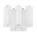 Aurora Wall Light Tronchi Glass Tube Tiered Amber Modern