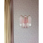 Aurora Wall Light Tronchi Glass Tube Tiered Amber Modern