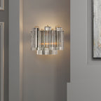 Aurora Wall Light Tronchi Glass Tube Tiered Amber Modern