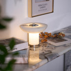 Eurnoran Mushroom Shaped Alabaster Table Lamp