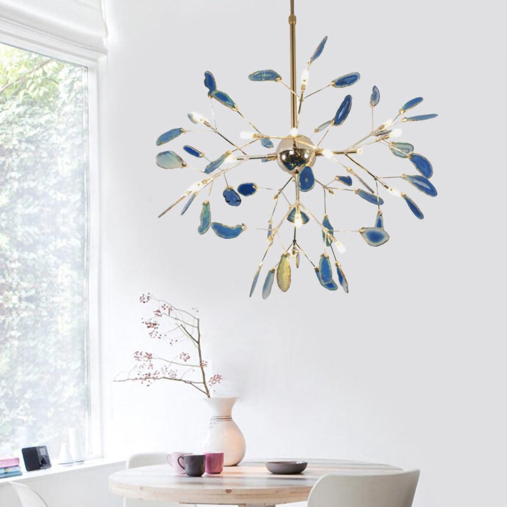 Agate Chandelier Colorful Branching