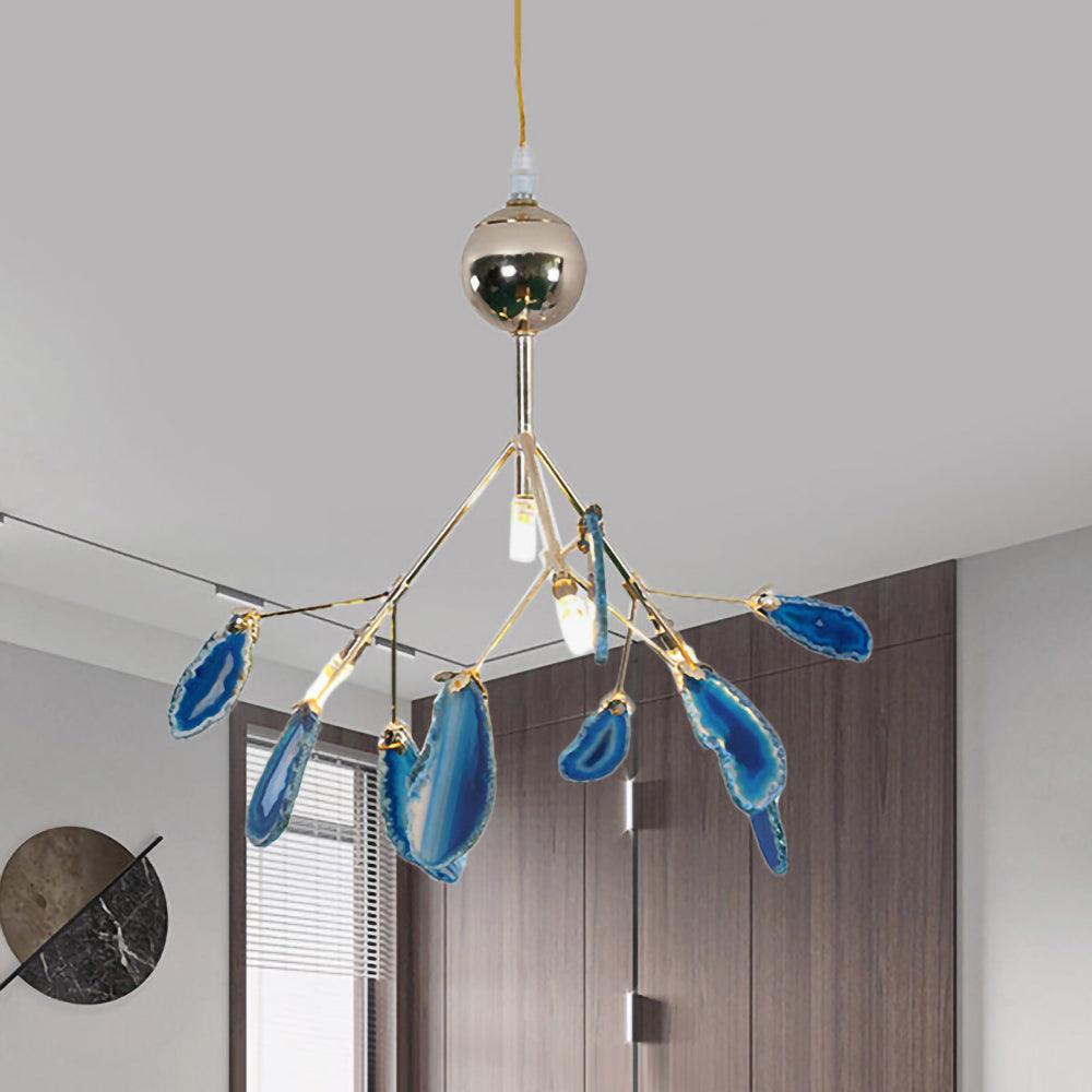 Agate Chandelier Colorful Branching