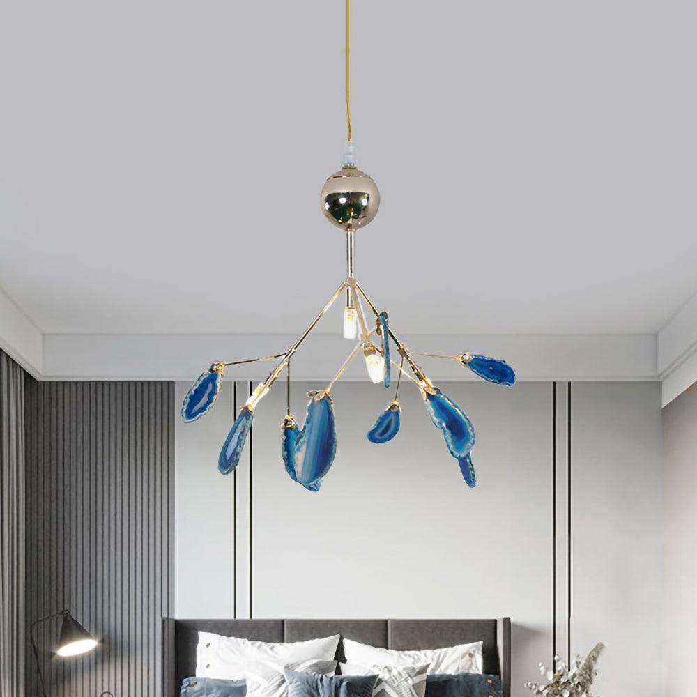Agate Chandelier Colorful Branching