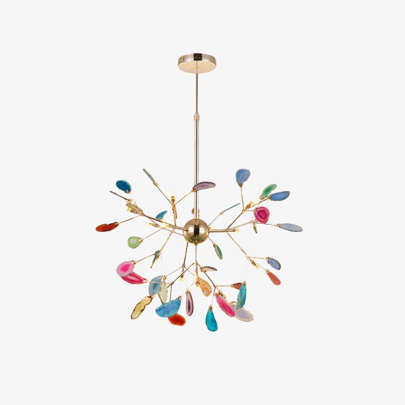 Agate Chandelier Colorful Branching