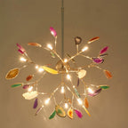 Agate Chandelier Colorful Branching
