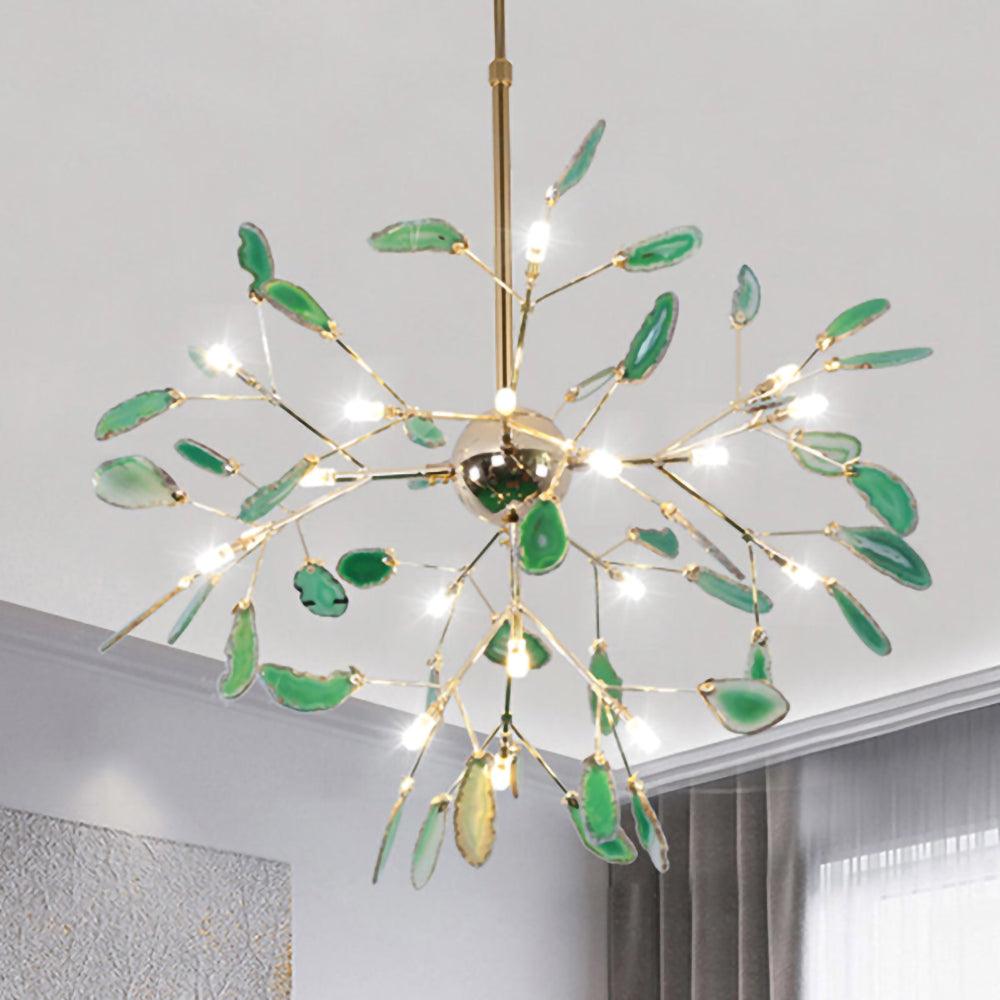 Agate Chandelier Colorful Branching