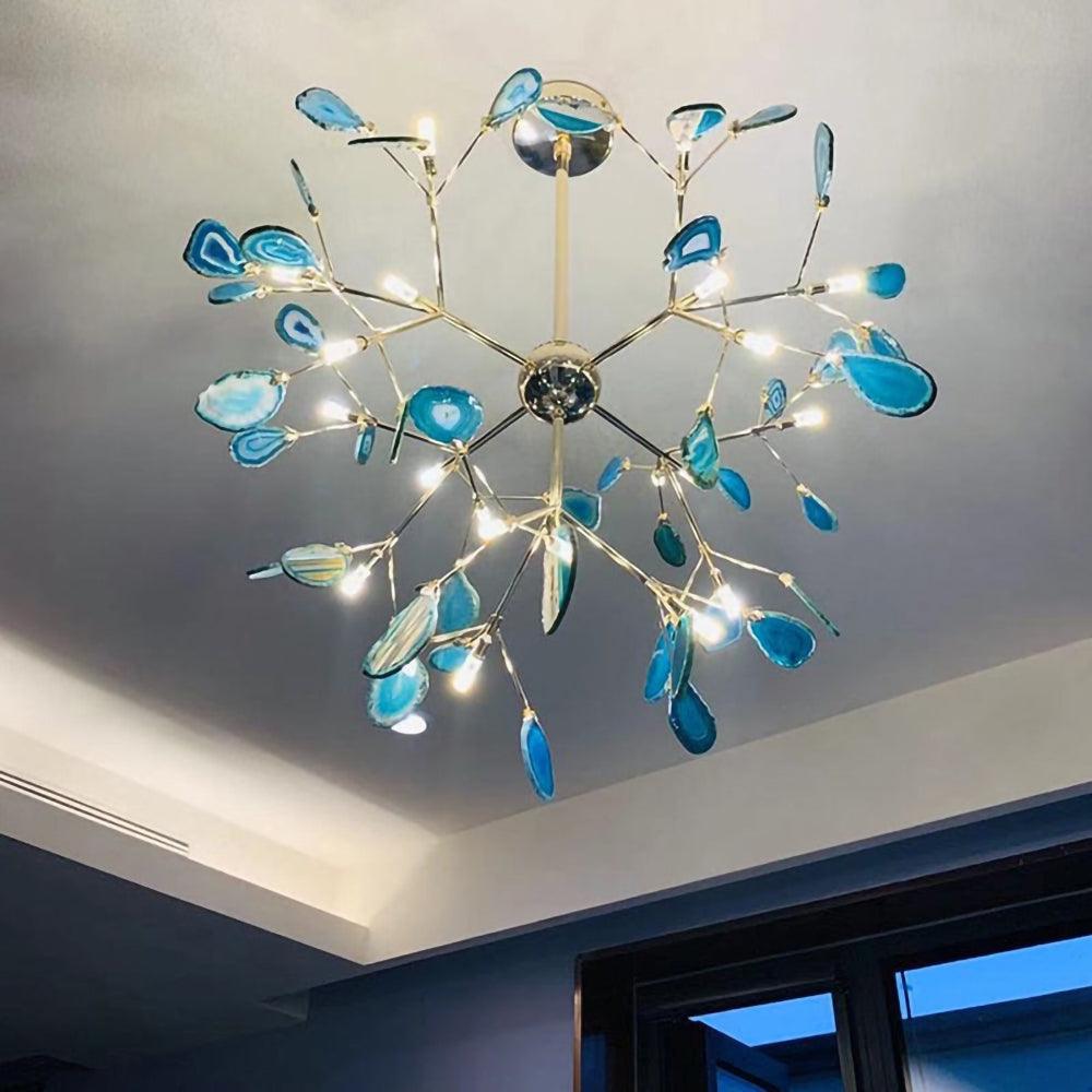 Agate Chandelier Colorful Branching