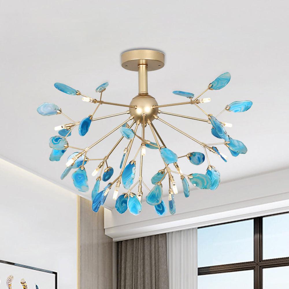 Agate Chandelier Colorful Branching