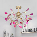 Agate Chandelier Colorful Branching