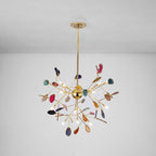 Agate Chandelier Colorful Branching