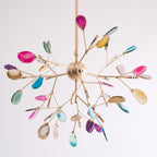 Agate Chandelier Colorful Branching