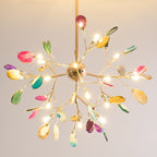 Agate Chandelier Colorful Branching