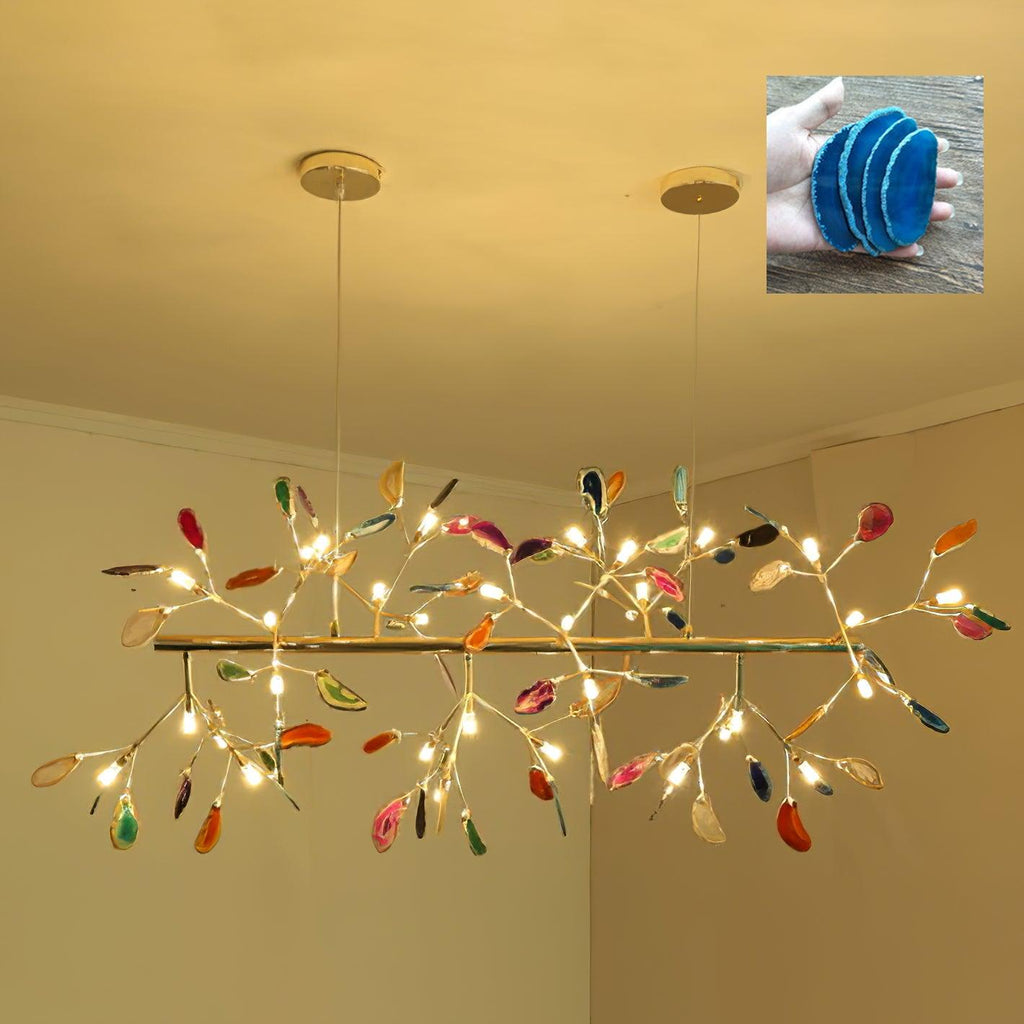 Agate Chandelier Colorful Branching