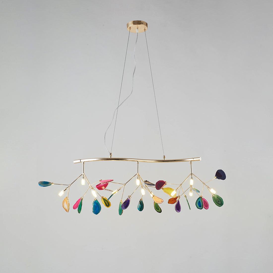 Agate Chandelier Colorful Branching