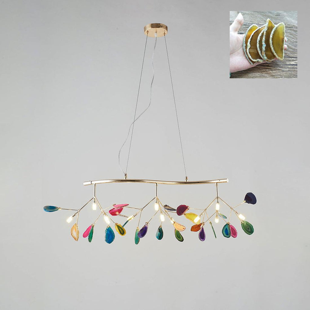 Agate Chandelier Colorful Branching