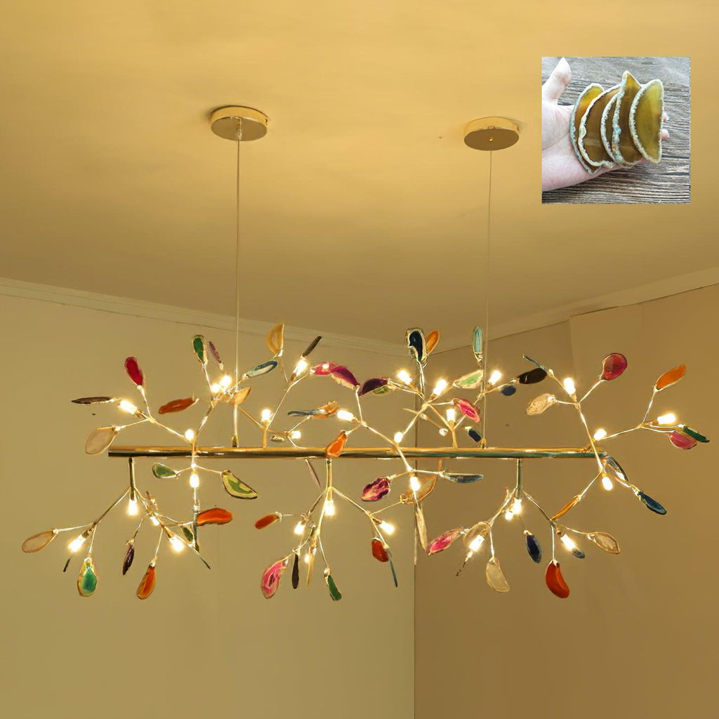 Agate Chandelier Colorful Branching