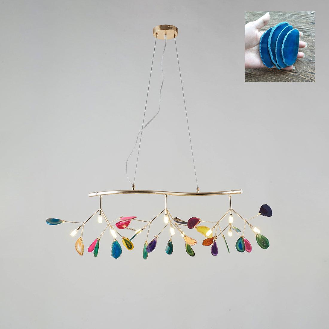 Agate Chandelier Colorful Branching