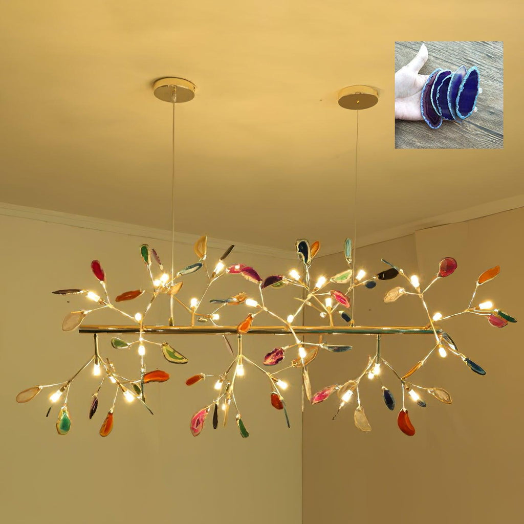 Agate Chandelier Colorful Branching