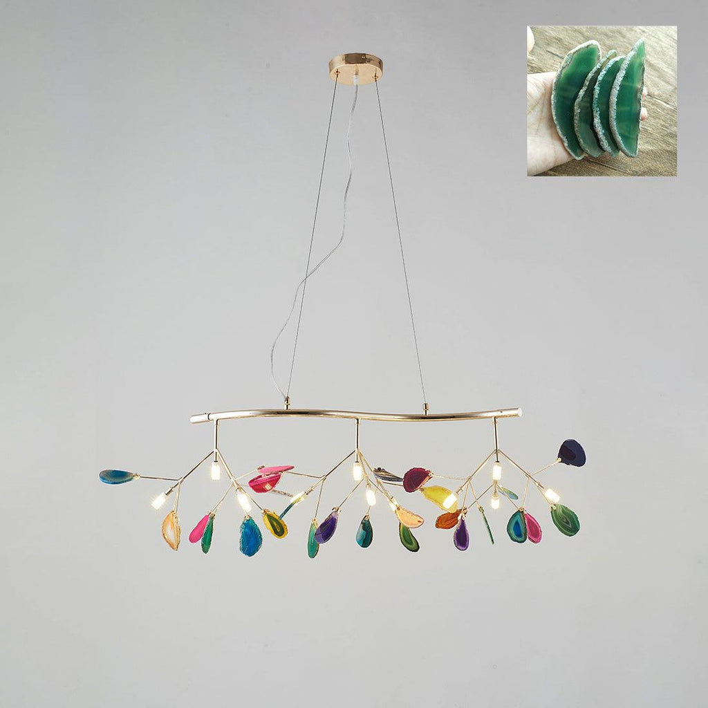 Agate Chandelier Colorful Branching