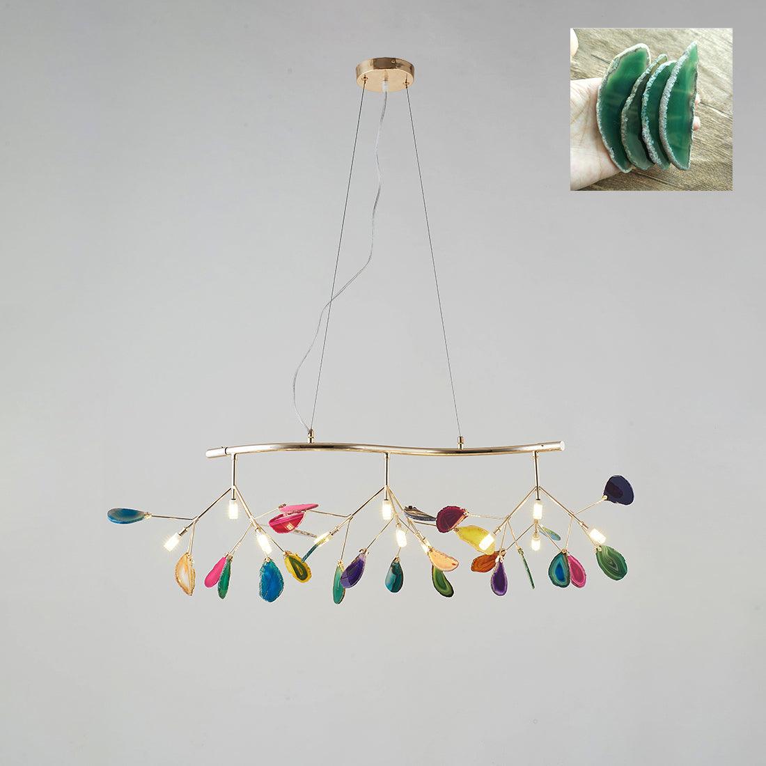 Agate Chandelier Colorful Branching
