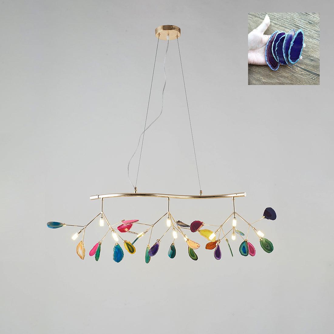 Agate Chandelier Colorful Branching