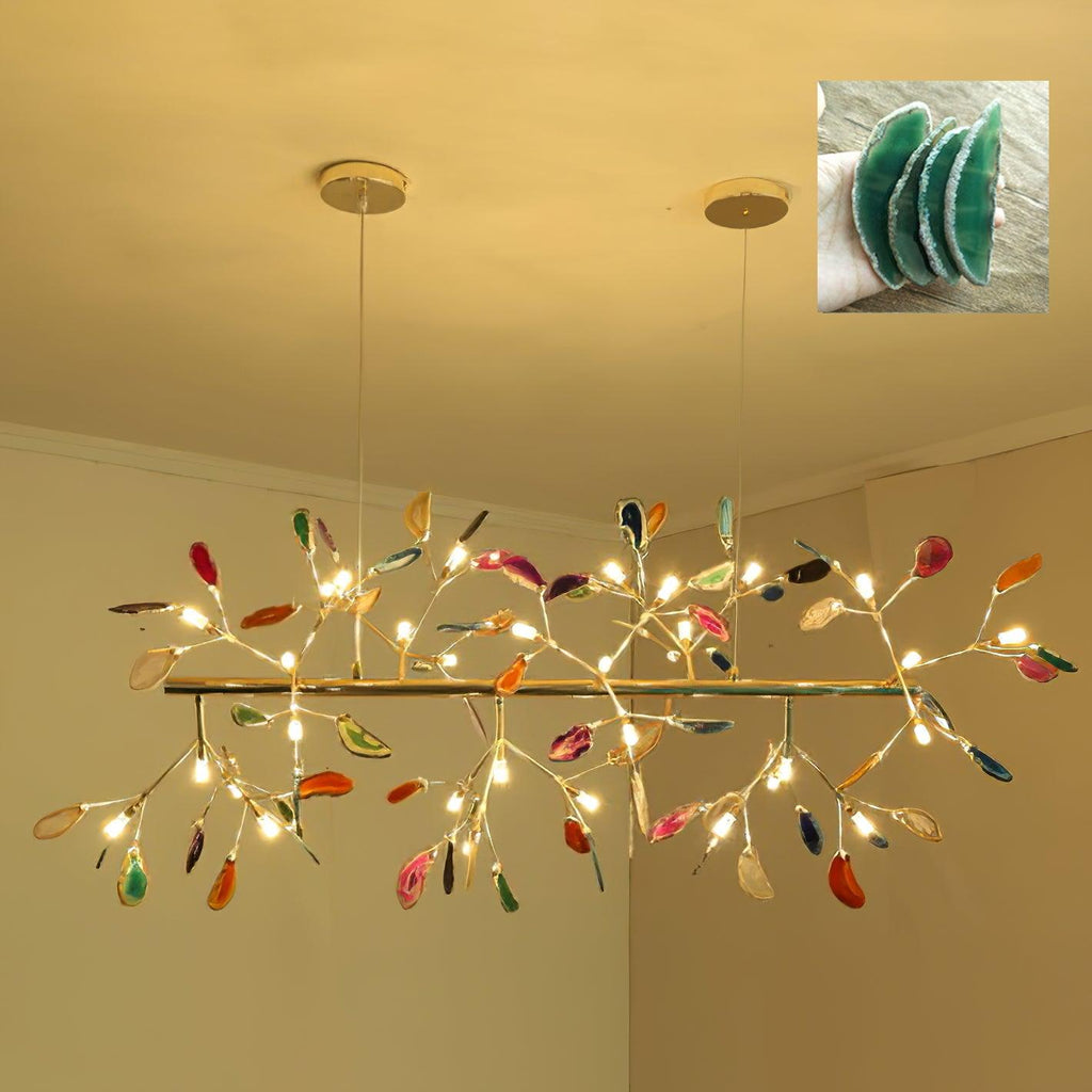 Agate Chandelier Colorful Branching
