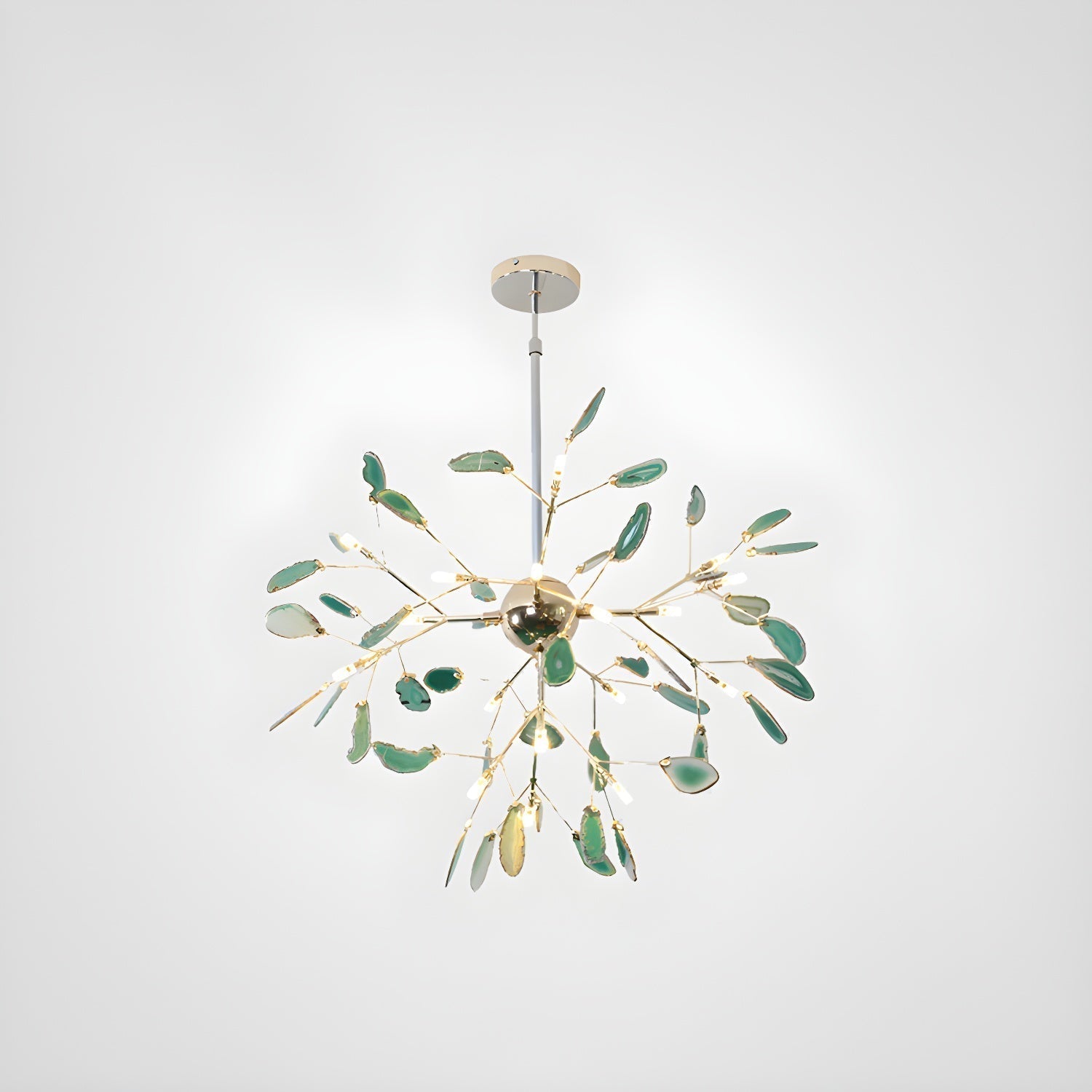 Agate Chandelier Colorful Branching