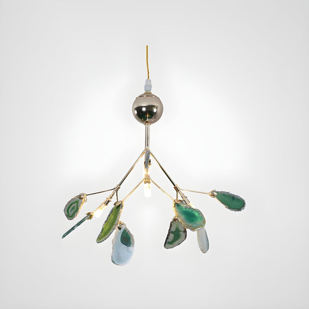 Agate Chandelier Colorful Branching