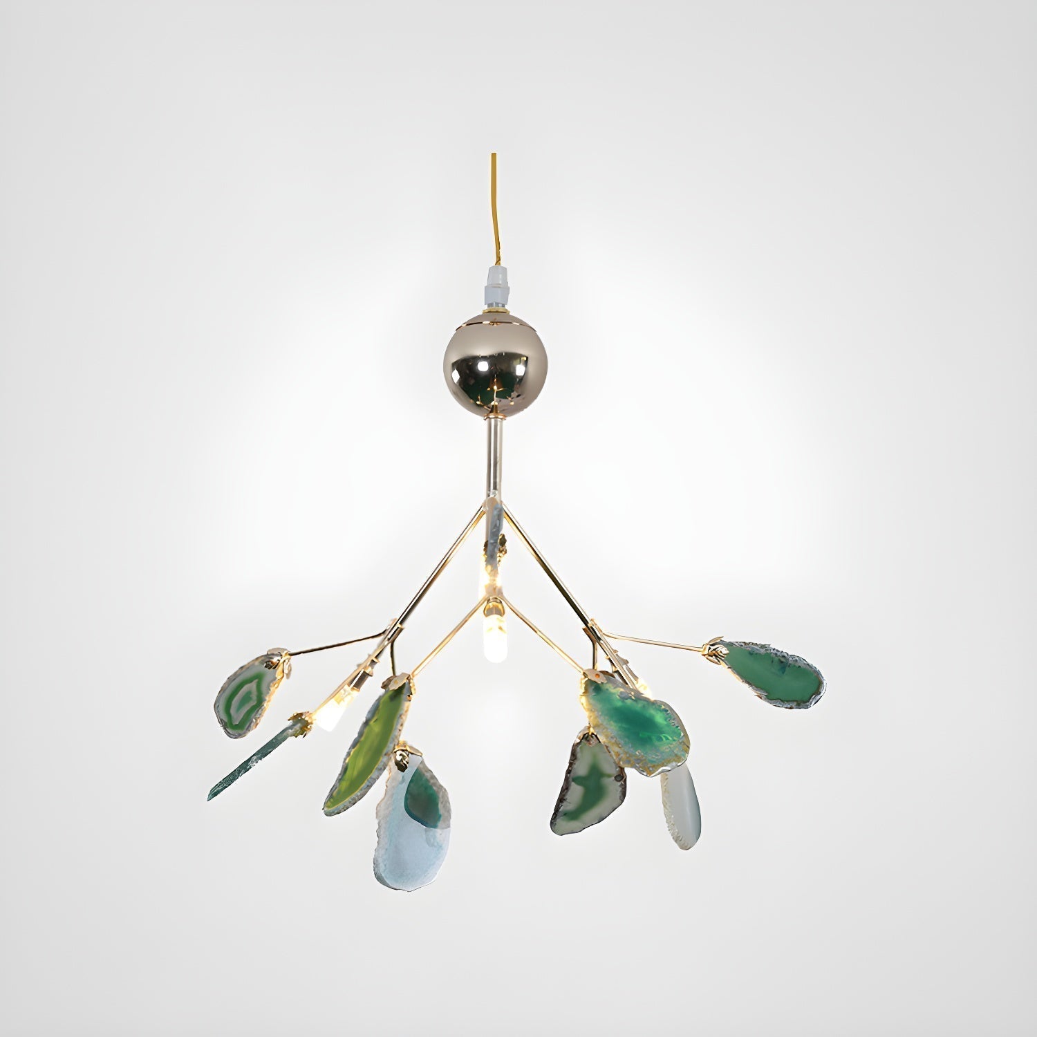 Agate Chandelier Colorful Branching