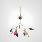 Agate Chandelier Colorful Branching