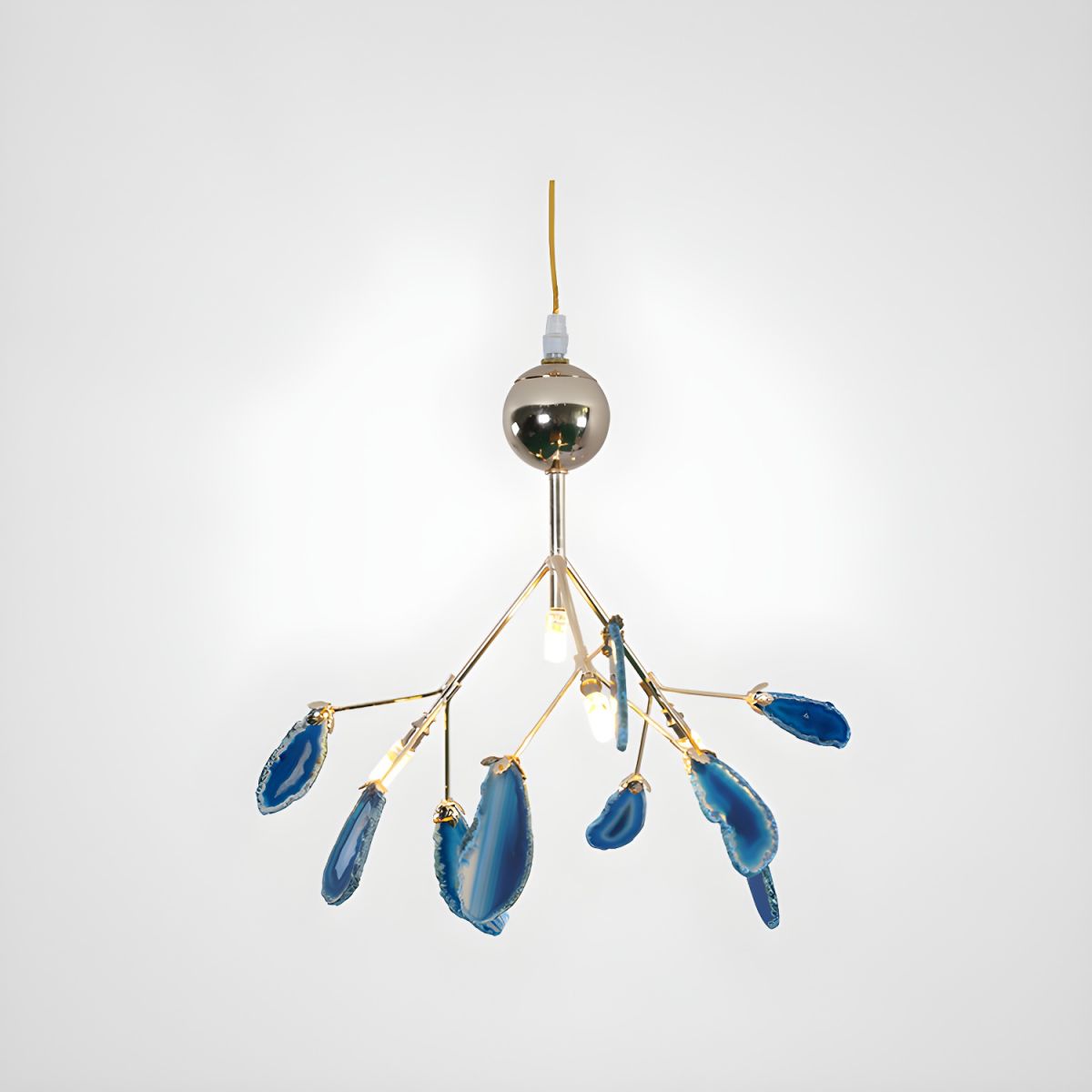 Agate Chandelier Colorful Branching