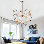 Agate Chandelier Colorful Branching