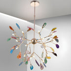 Agate Chandelier Colorful Branching