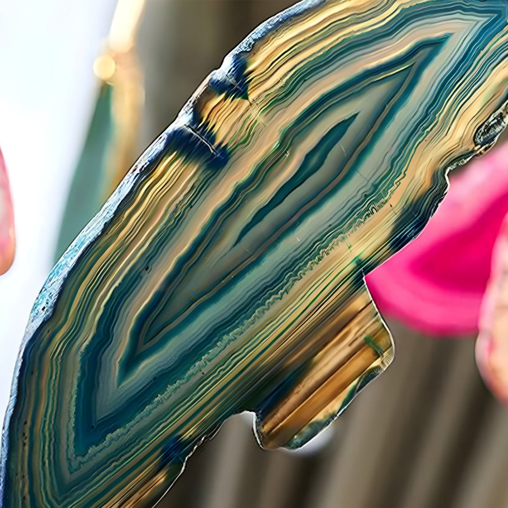 Agate Chandelier Colorful Branching